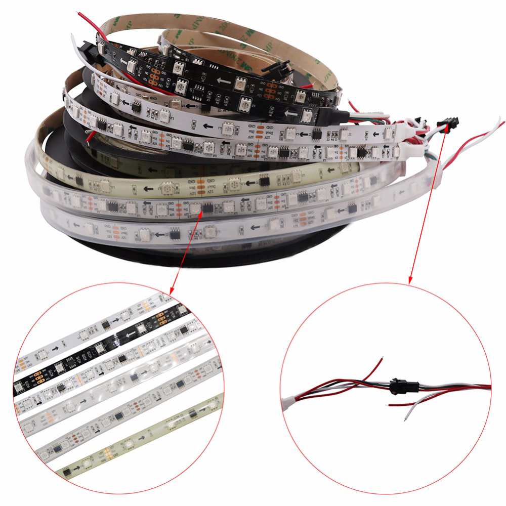 WS2811 DC12V 150LEDs Programmable LED Strip Lights Addressable Digital